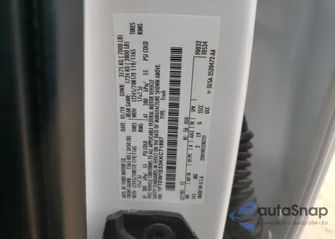 2019 Ford F150 Supercrew from USA, damaged, VIN 1FTEW1E53KKC71897